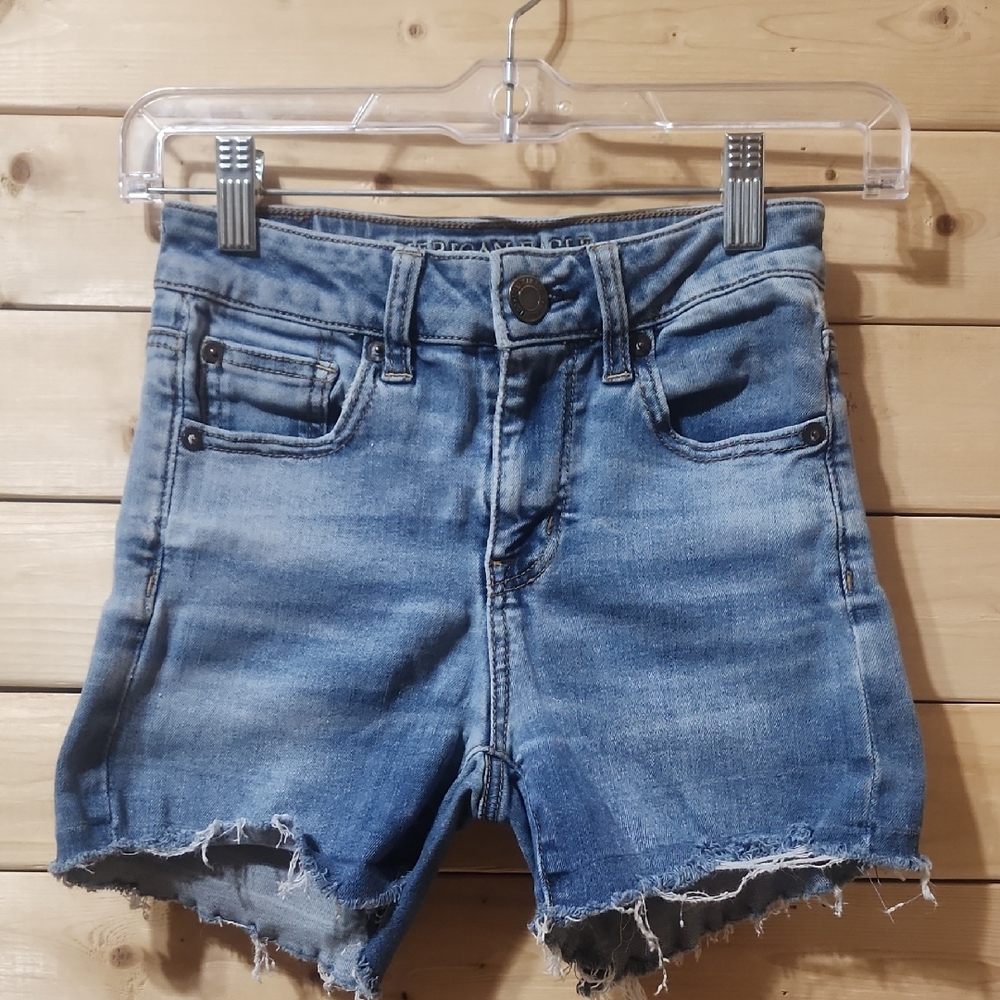American Eagle Stretch Jean Shorts Size 0